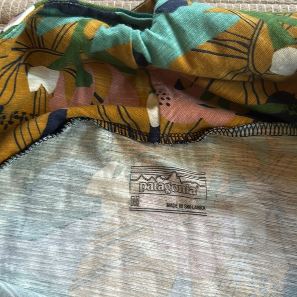 Patagonia Amber Dawn Dress Organic Cotton Wild Big Spanish blue women’s medium - Picture 7 of 11